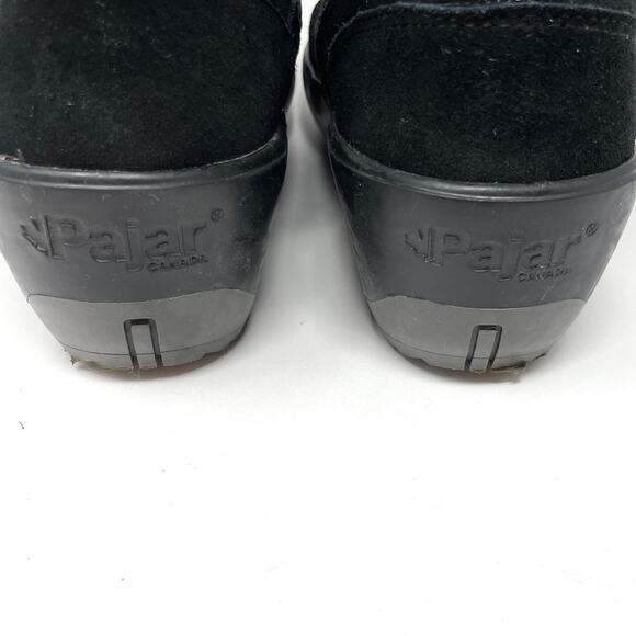 PAJAR Knee High Faux Fur Snow Boot With Buckle In Black Size 8.5 - Picture 7 of 10